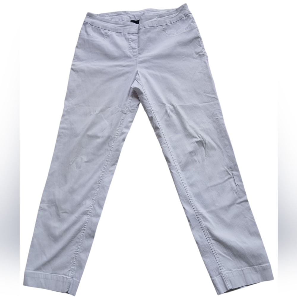 Multiples Classic White Straight‎ Leg Pants